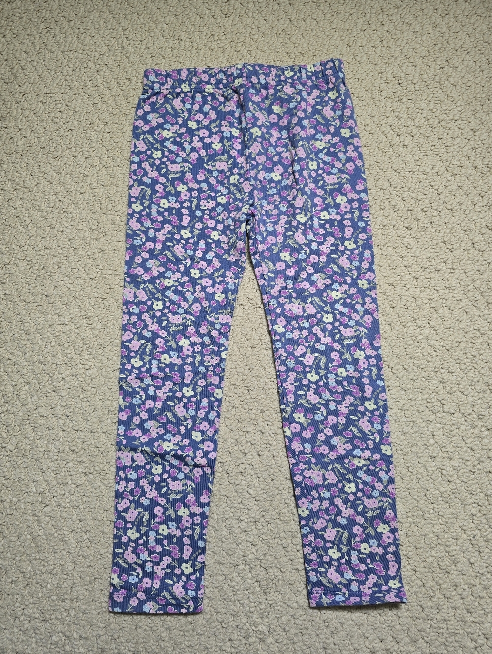 💜5/$30💜 Girls' Floral Print Purple Leggings